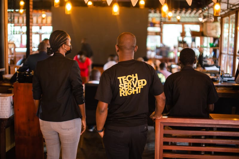 The Laboremus team at a Tech Served event